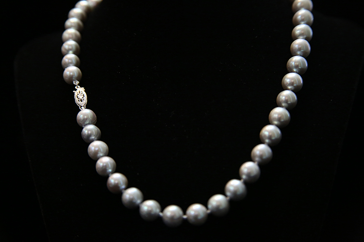 Beautiful Grey Cultured Pearl Strand CP-1184 | Hug Jewelers