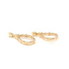 Diamond Pear Drop Earrings M-3533 - Image 2